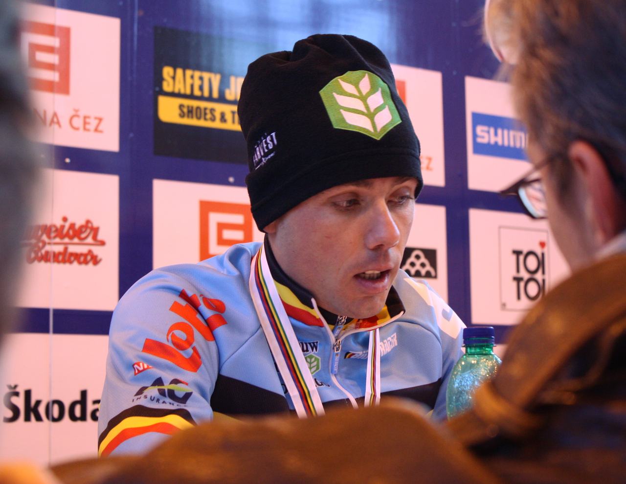 Nys contemplates yet another bronze medal. 2010 Cyclocross World Championships, Tabor. ? Dan Seaton