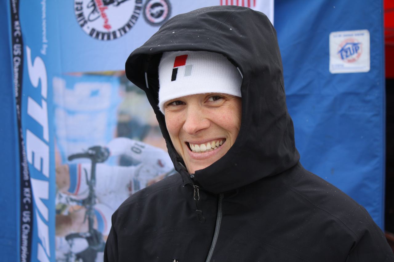 Compton manages a smile despite the DNF. 2010 Cyclocross World Championships, Tabor. ? Dan Seaton