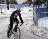 Amy Dombroski warming up. 2010 Cyclocross World Championships, Tabor. ? Dan Seaton