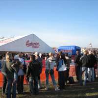 Budweiser beer tent a popular spot