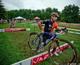 Jared Nieters (Haymarket) was one of the early leaders in the Men's Elite race at the Tacchino Ciclocross. © Jay Westcott