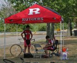 The Rutgers tent is a common site at Mid-Atlantic races. © Jamie Mack