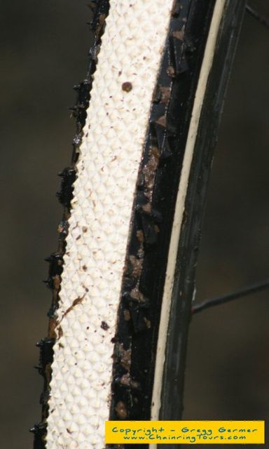 The new Pipistrello-Rhino hybrid as seen on Vos's bike © Gregg Germer www.ChainringTours.com