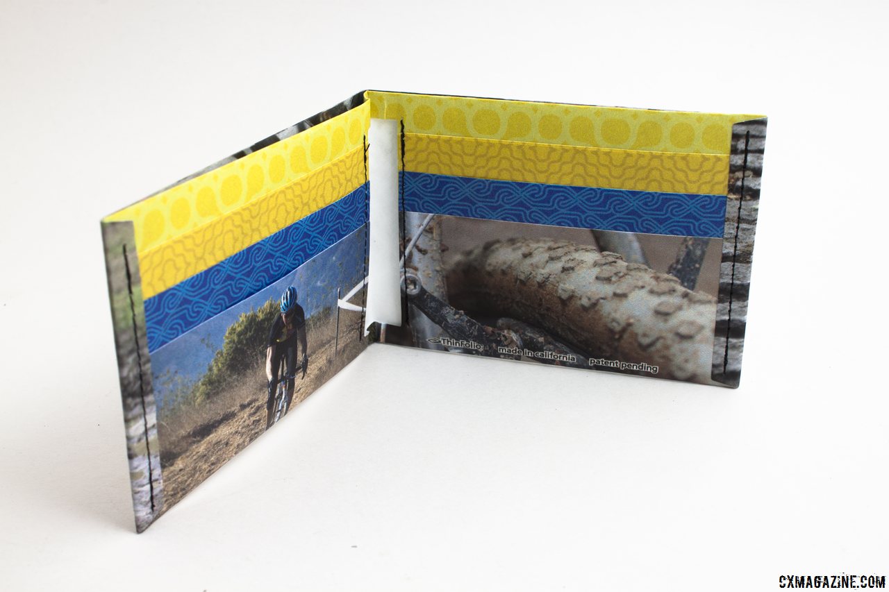 Teammate photo is optional. The ThinFolio Tyvek 11g wallet, made in California. © Cyclocross Magazine