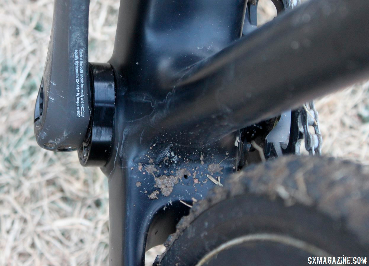 An eccentric bottom bracket kept the chain perfectly tensioned.