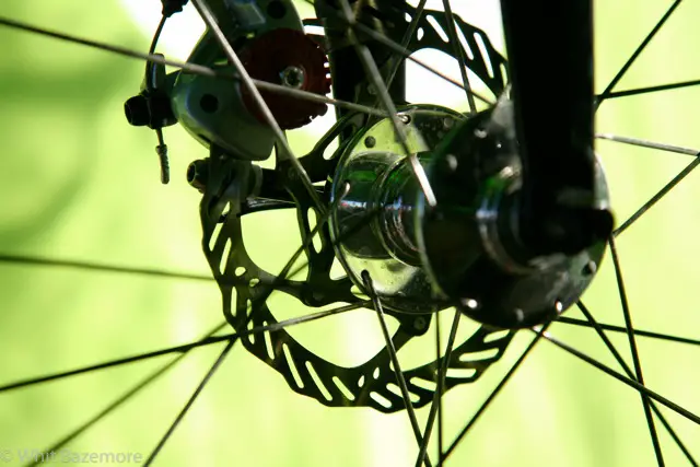 The Avid BB7 road disc brakes. ©Whit Bazemore