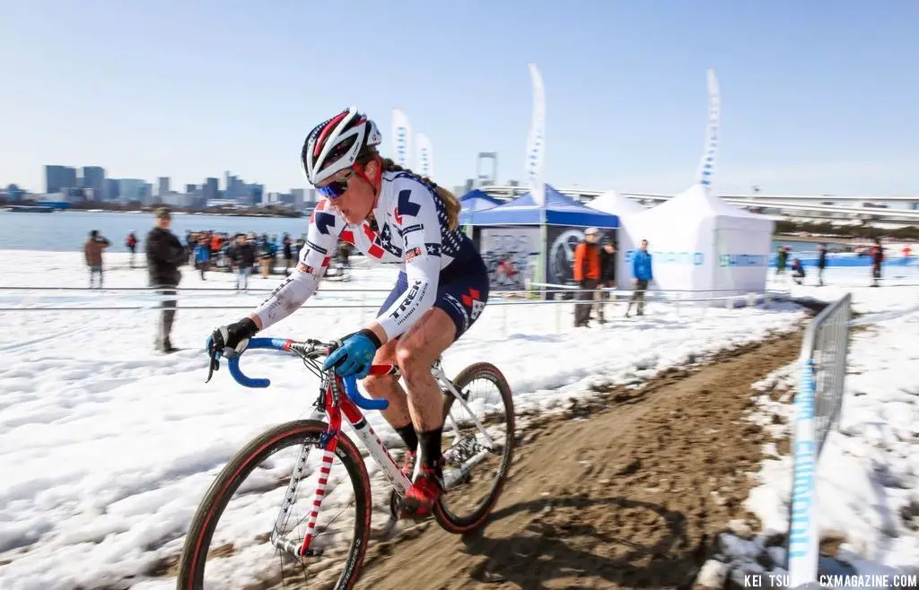 Katie Compton at Tokyo Cyclocross. © 辻啓／Kei TSUJI