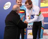 Belgium's King Albert II greets his namesake, and ruler of the cyclocross roost. ©Thomas van Bracht 