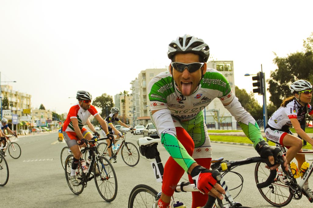 Etienne Bonello goofing off pre-second stage. © Joseph Spyrides