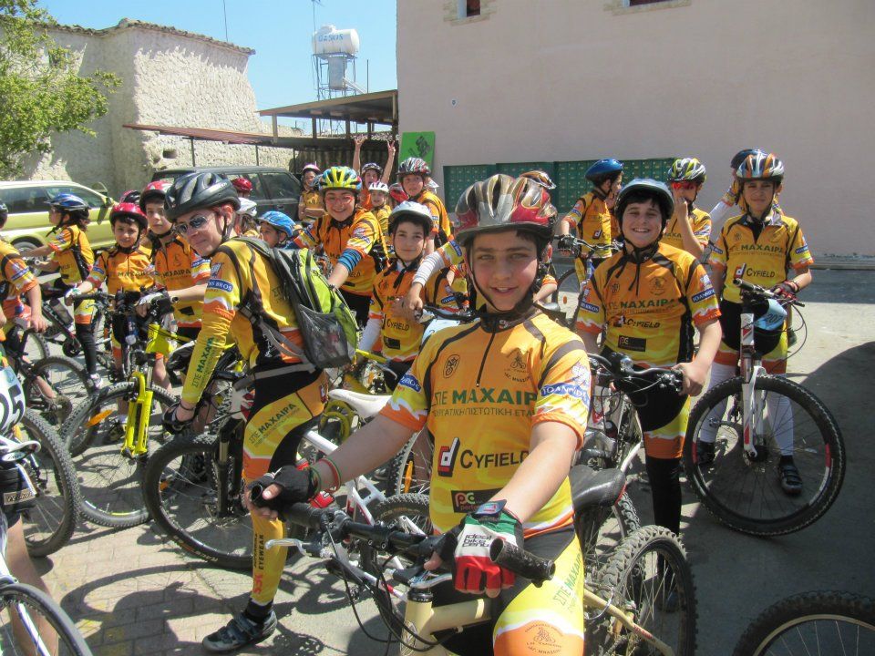 Local cycling club escorting the ride © Joseph Spyrides
