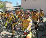 Local cycling club escorting the ride © Joseph Spyrides