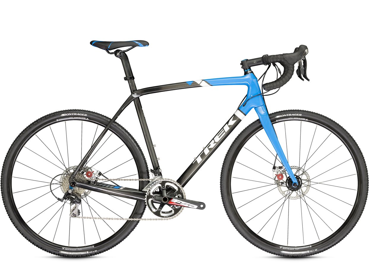 The $3049.99 Trek Boone 5 disc brake cyclocross bike with Shimano 105 and Avid BB7 brakes.