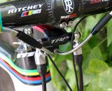 You can still adjust cable tension to adjust lever movement with the TRP Brakes Parabox Hydraulic Disc Brake Adaptor. © Cyclocross Magazine