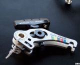 The limited edition Niels Albert World Champion TRP RevoX carbon cantilever brake. ©Cyclocross Magazine