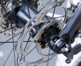 TRP Brakes' Spyre Mechanical Disc Brake comes with 140mm or 160mm Tektro Lyra rotors. © Cyclocross Magazine