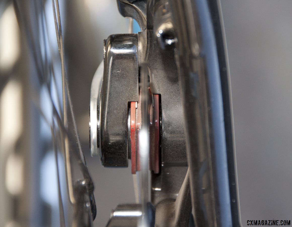 TRP Brakes\' Spyre Mechanical Disc Brake doesn\'t require flexing the rotor under braking. © Cyclocross Magazine