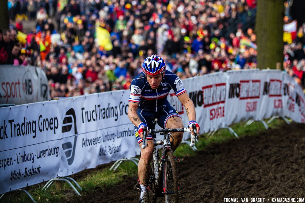 Mourey had a great start at the UCI World Championships of Cyclocross. © Thomas Van Bracht