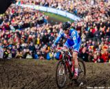 Stybar passes Mourey at the UCI World Championships of Cyclocross. © Thomas Van Bracht