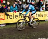 Nys, head down, focusing at the UCI World Championships of Cyclocross. © Thomas Van Bracht