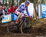 Jonathan Page on his way to a top 20 at the UCI World Championships of Cyclocross. © Thomas Van Bracht