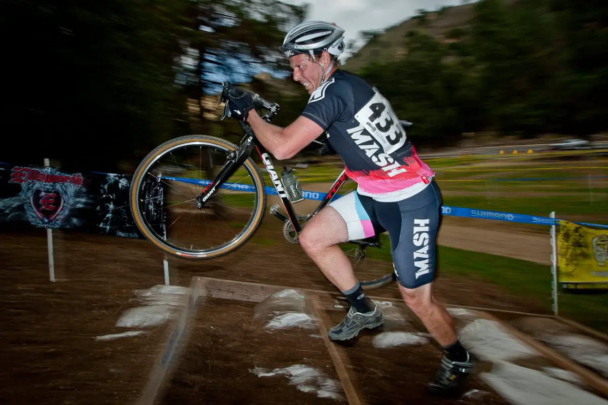 Brian Dunlap sprints up the steps © Danny Munson/DMunsonPhoto.com