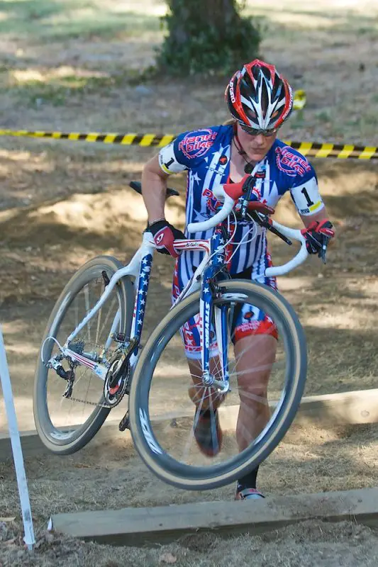 Compton races over the obstacles © Jeffrey Jakucyk