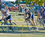 Sue Butler leads Dee Dee Winfield and Katie Compton early in the race © 2010 Jeffrey B. Jakucyk