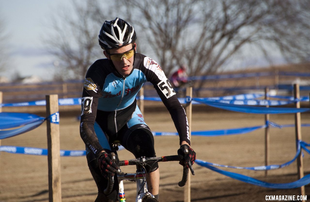 Junior men's 17-18 race, 2012 Cyclocross National Championships. © Cyclocross Magazine