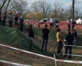 Spectators lined the run up sandpit. © J.D. Kimple