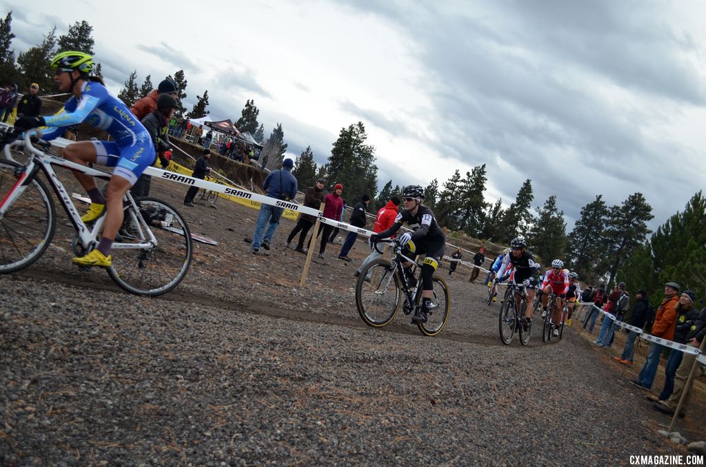 Anderson chases Nash. © Cyclocross Magazine