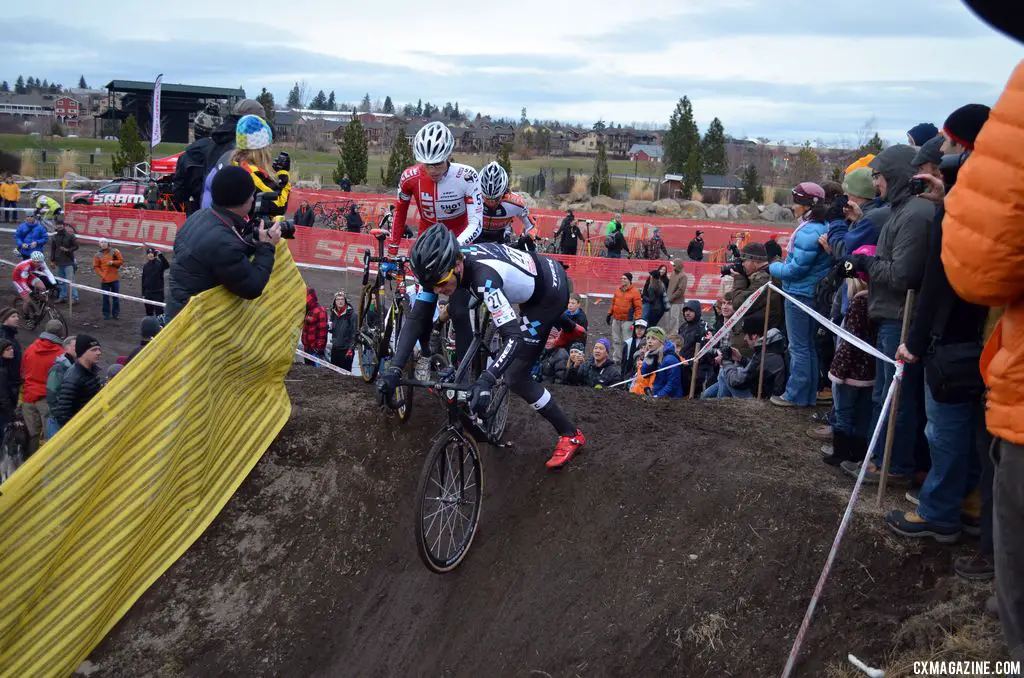 Remounting at the top was tricky. © Cyclocross Magazine