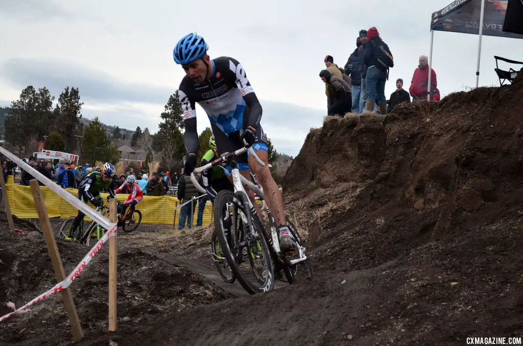 ummerhill leads in a tricky technical section. © Cyclocross Magazine