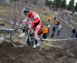 Lindine powers up. © Cyclocross Magazine