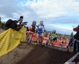 The women hit the ride/run-up. © Cyclocross Magazine