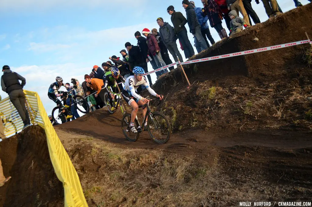 Summerhill held his early lead for the first third of the race. © Cyclocross Magazine