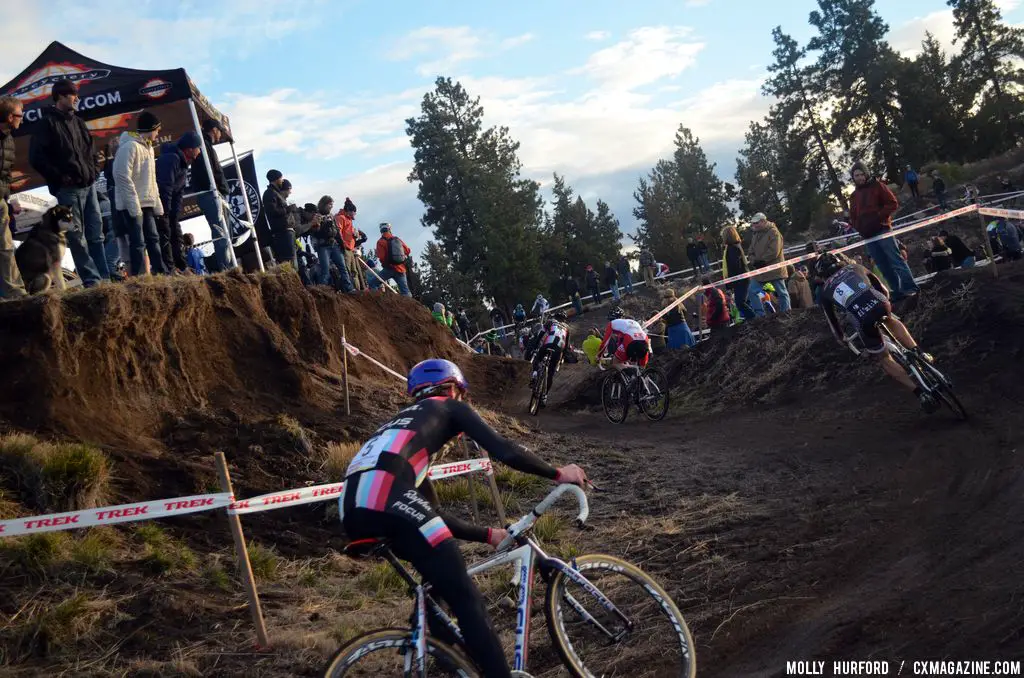 McDonald negotiates a tricky section. © Cyclocross Magazine