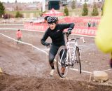 A racer is slightly confused about the direction his bike should face. © Jason Perry