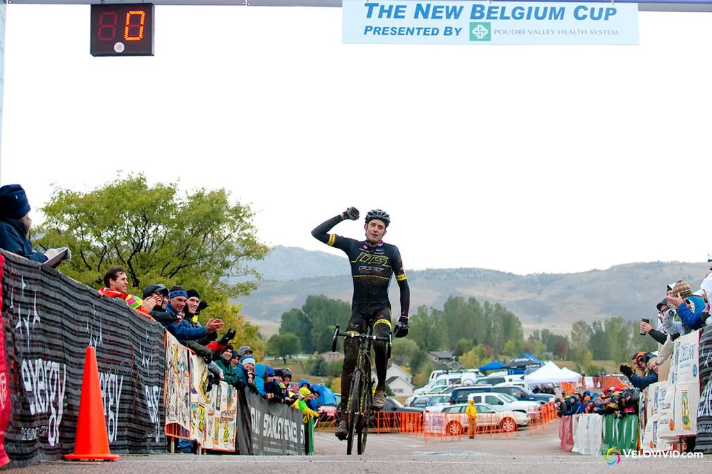 Ryan Trebon (LTS) stamps his authority on Day 1 of the USGP Fort Collins. © VeloVivid Cycling Photography