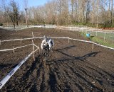 Some of the mud on the short hills piles up and was too deep for most to ride as of Friday ©Josh Liberles