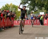 Ryan Trebon takes his first UCI win of the season over Wellens. © Amy Dykema