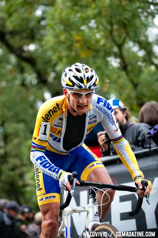 Bart Wellens looked to continue his two-race win streak but came up just short. 2011 USGP Planet Bike Cup Day 1. © VeloVivid Cycling Photography