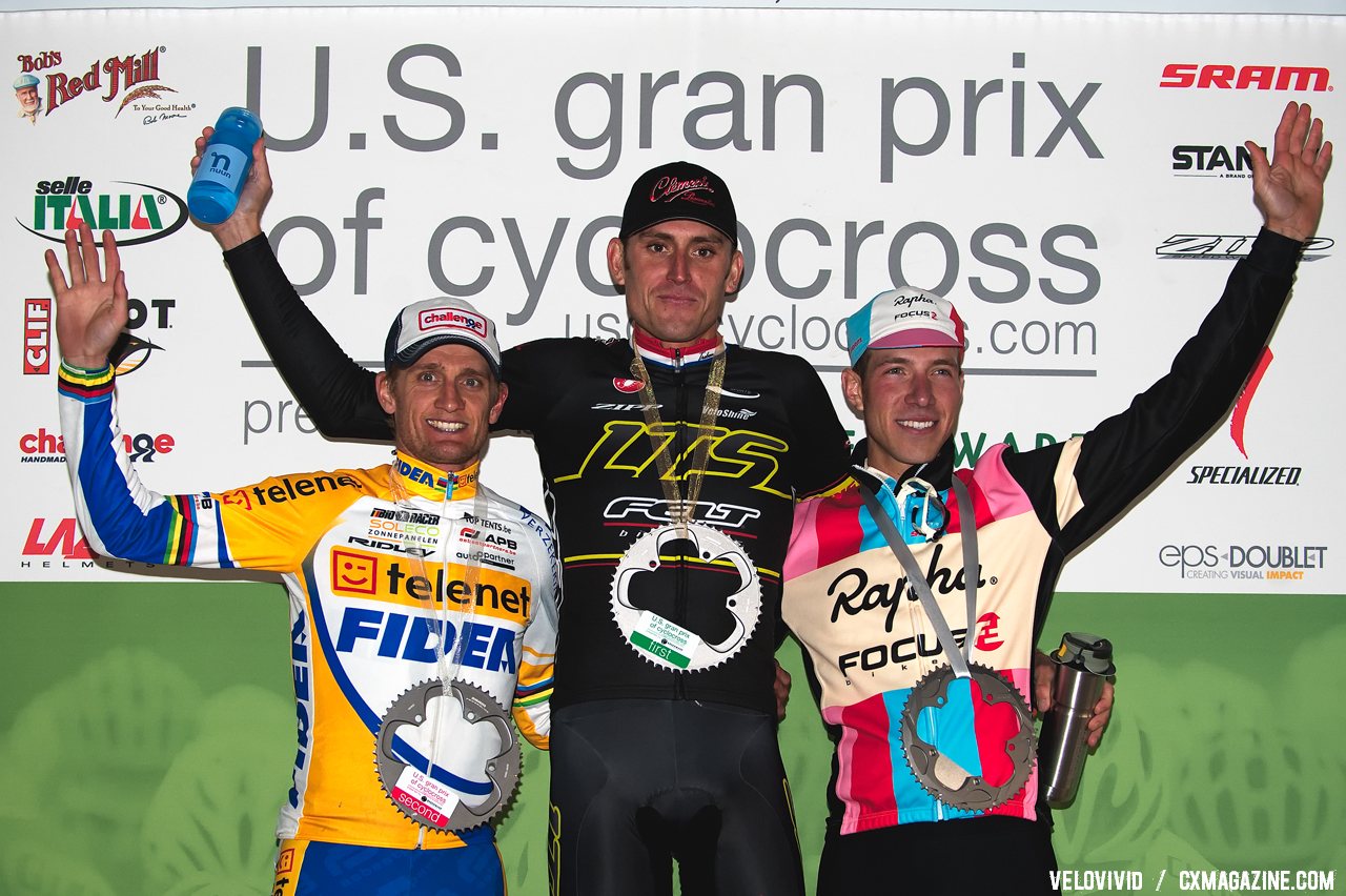 Trebon, Wellens and Powers on Day 1 of the 2011 USGP Planet Bike Cup in Sun Prairie. © VeloVivid Cycling Photography