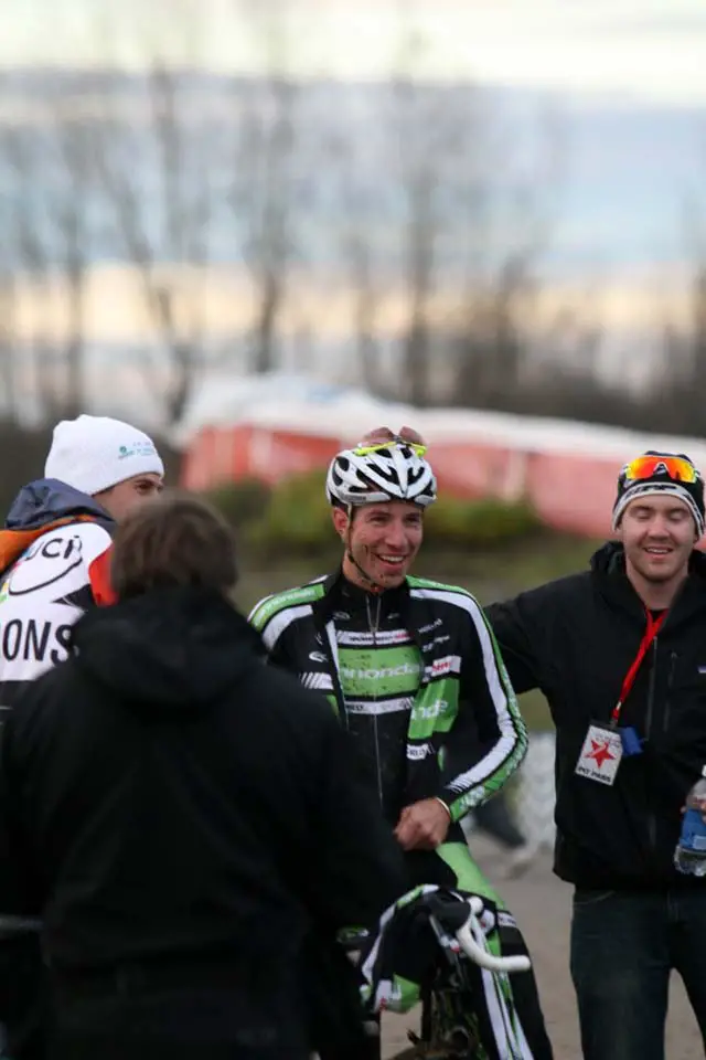 A jubilant Powers post-race © Dave Roth