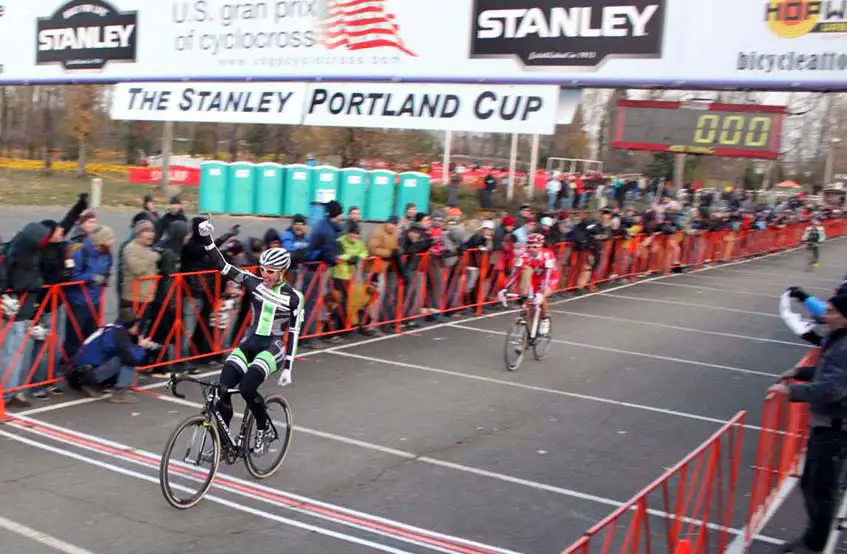 Powers take his first Portland win with a sprint finish. ? Andrew Yee