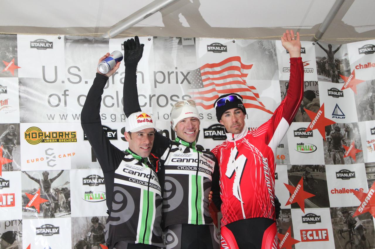 The men's podium. ? Andrew Yee