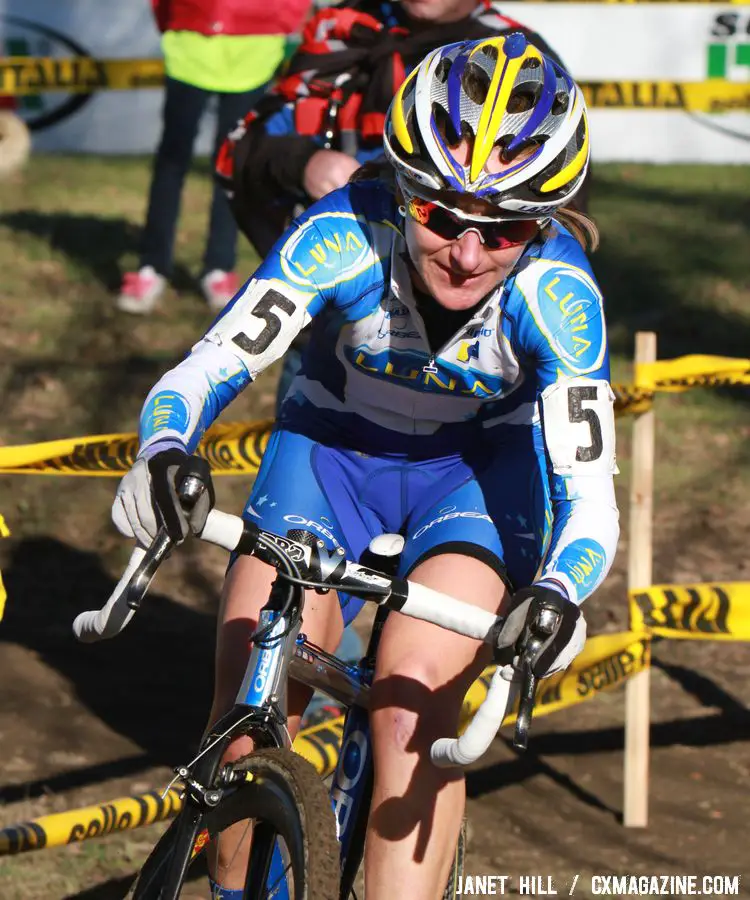 Amy Dombroski rode a strong race to claim third © Janet Hill