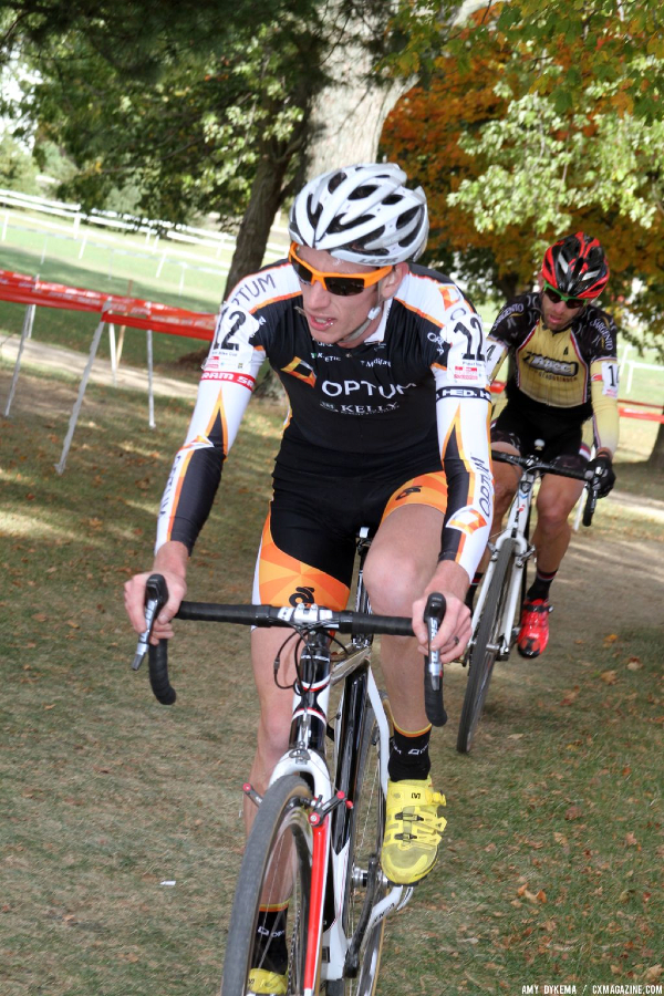 Tristan Schouten, team leader of the new Optum CX team, followed by Brian Matter.  © Amy Dykema