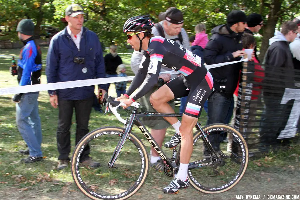 Chris Jones after climbing the hill. © Amy Dykema