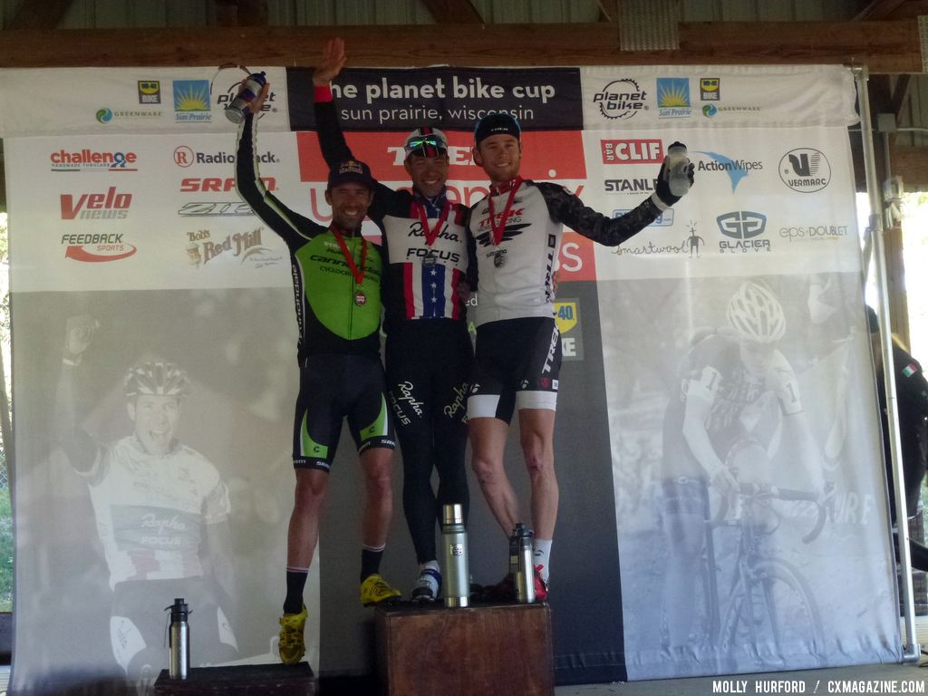 Men\'s podium  © Cyclocross Magazine