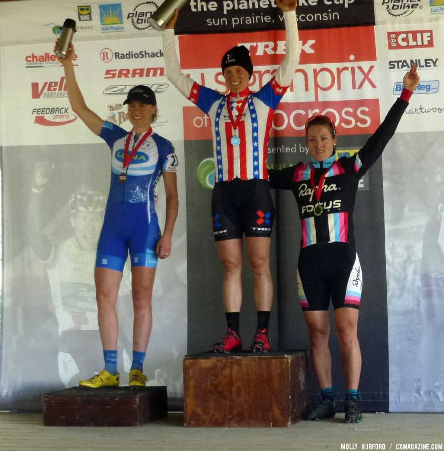 Women\'s podium  © Cyclocross Magazine